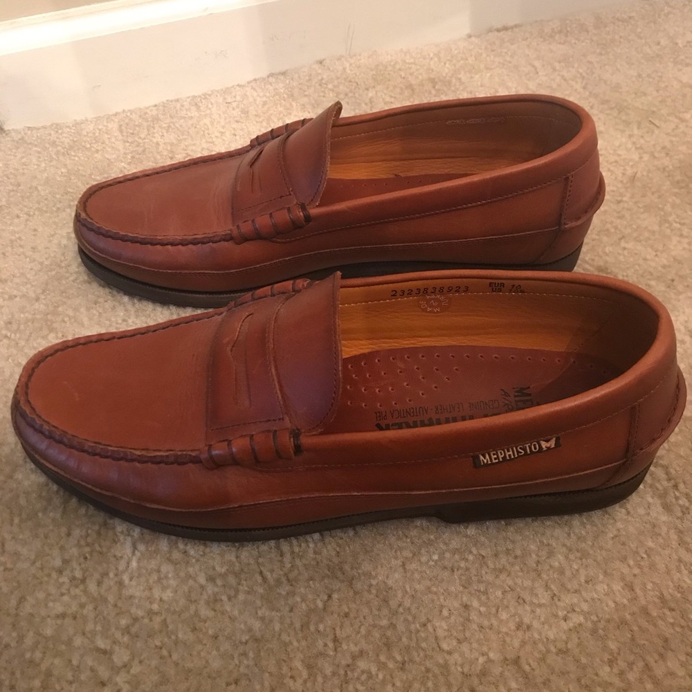 Men’s Mephisto Cap Vert Loafer in Rust - Picture 3 of 6
